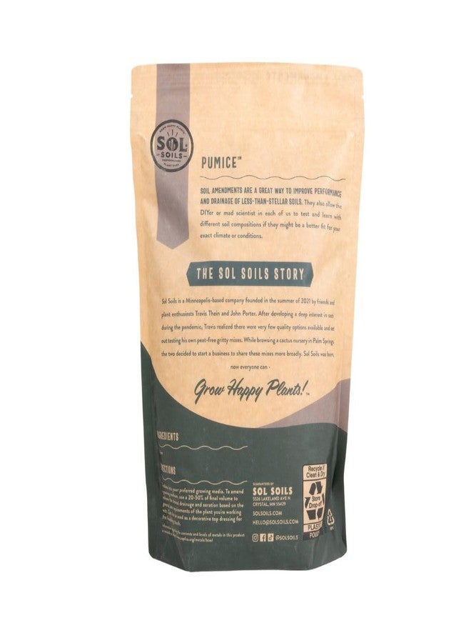 Sol Soils Horticultural Pumice - Lightweight, All-Natural Volcanic Rock Soil Amendment to Improve Drainage, Aeration & Maintain Moisture Balance – Filtered 3/8" to 1/4" - 2 Quarts - Image 2